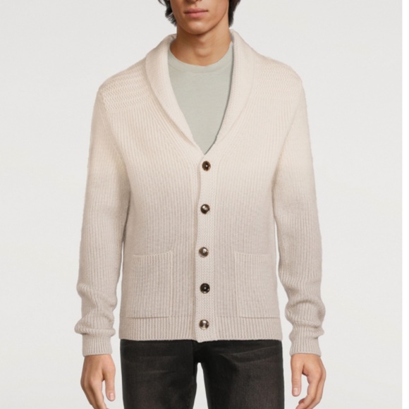 Tom Ford Ombre Wool Mohair And Silk Blend Cardigan Size L - Picture 1 of 12